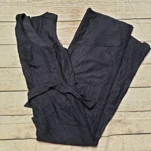 VINCE CAMUTO navy blue lace sleeveless jumpsuit 6